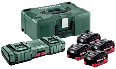 Metabo Basis-set 4 x LiHD 18V / 5.5 Ah + ASC 145 Duolader + Metaloc - 685180000
