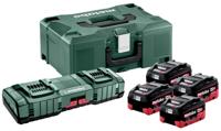 Metabo Basis-set 4 x LiHD 18V / 5.5 Ah + ASC 145 Duolader + Metaloc - 685180000 - thumbnail