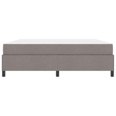 Boxspring bed Taupe, Zwart 180 x 200 cm Stof, Engineered Hout