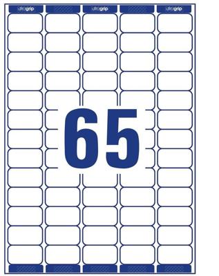 Etiket avery l7651-25 38.1x21.2mm wit 1625stuks