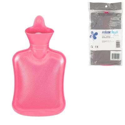 Relaxdays warmwater kruik roze 1 l | 12 stuks