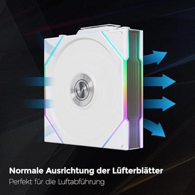 Lian Li Lian Li UNI FAN TL Wireless Lüfter, ARGB, PWM - 120 mm, weiß PC-ventilator (b x h x d) 120 x 28 x 124 mm