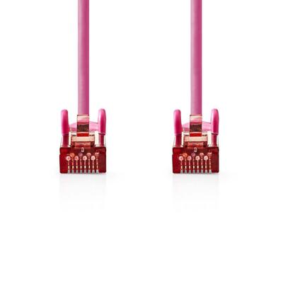 CAT6 S/FTP-Netwerkkabel | RJ45 Male - RJ45 Male | 7,5 m | Roze