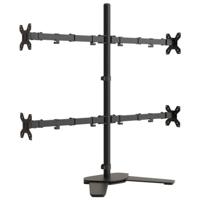 VidaXL Monitorbeugel vesa 75/100 mm zwart staal - thumbnail