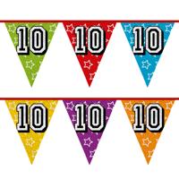 Vlaggenlijn Holografisch 10jaar 8 meter - thumbnail