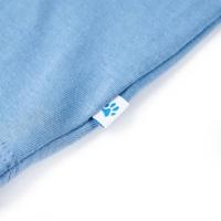 Kindershirt 116 middenblauw - thumbnail