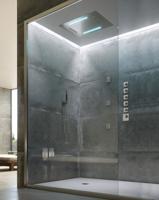 Hoofddouche Hotbath Mate 48x63 cm Triple Met Twist Inbouw LED Geborsteld Nikkel - thumbnail