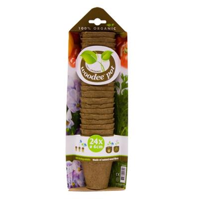 Woodee kweekpot ø 6 cm - 24 stuks