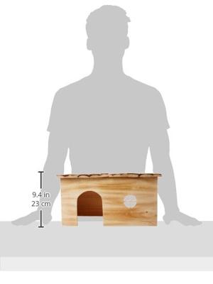 TRIXIE HUIS GRETE 2 UITGANGEN KONIJN SCHORSHOUT GEVLAMD 45X28X24 CM