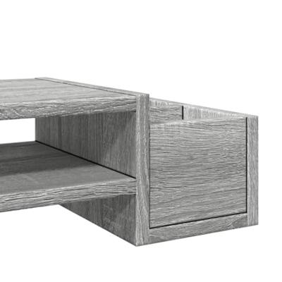 VidaXL Monitorstandaard met opbergruimte 70x27x15 cm hout grijs sonoma