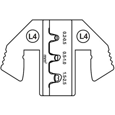 TOOLCRAFT TO-9627228 Krimpinzetstuk JPT plat contact, JPT 2.8K contact (SWS) 0.2 tot 2.5 mm²