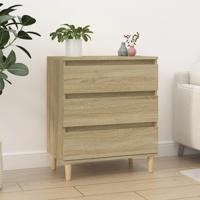 Dressoir 60x35x70 cm bewerkt hout sonoma eikenkleurig - thumbnail