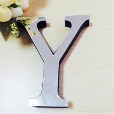2 PC'S Home Decoratie creatieve persoonlijkheid Engelse letters acryl spiegel 3D DIY muur stickers (Y)