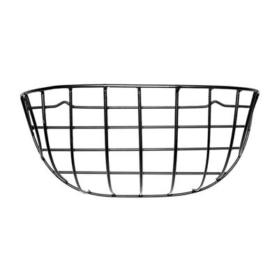 Hanging basket hooirek muurmodel zwart metaal - M