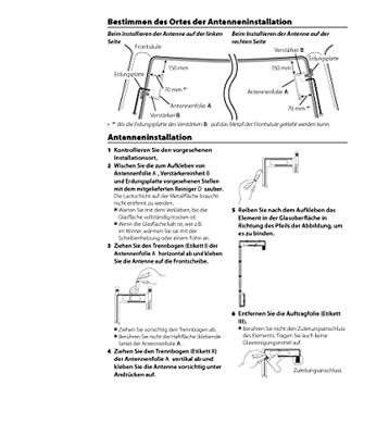 Kenwood DAB-antenne CX-DAB1 schijflijm antenne voor alle DAB/DAB+ apparaten met SMB-aansluiting, fantoomvoeding 9-16 volt, zwart