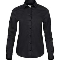 Tee Jays TJ4025 Women´s Stretch Luxury Shirt - Black - XXL - thumbnail