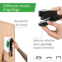 Novus nietmachine Re+New B4, zwart - thumbnail