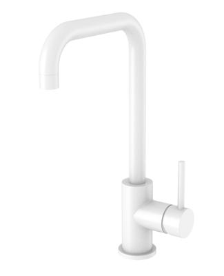 Best Design Keukenmengkraan White Uitloop Gebogen 31.7 cm 1-hendel Mat Wit Best Design Keukenmengkraan White Uitloop Gebogen 31.7 cm 1-hendel Mat Wit