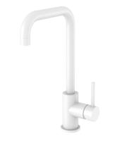 Best Design Keukenmengkraan White Uitloop Gebogen 31.7 cm 1-hendel Mat Wit - thumbnail