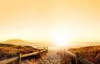 Alexsar Art Tuindoek geel strand 210x140cm - thumbnail