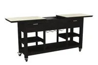 Passion Grills | Buitenkeuken Onderdeel | Leon Bar Eiland met Wielen | 150-200 x 50 cm - thumbnail