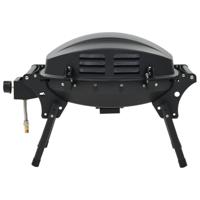Gasbarbecue met kookzone zwart - thumbnail
