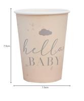 Geboorte Bekers &apos;Hello Baby&apos; (8st) - thumbnail