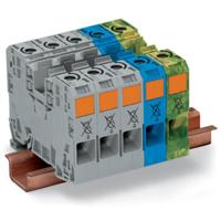 WAGO 285-139 3-faseklem 16 mm Spanveer Grijs, Blauw, Groen, Geel 1 stuk(s) Piece - thumbnail