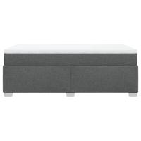 Boxspring met matras stof donkergrijs 90x190 cm - thumbnail