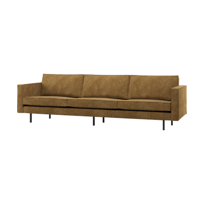 WOOOD Rodeo 3-zits bank ribstof Honinggeel