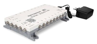 Kathrein EXR 25016 Satelliet multiswitch Ingangen (satelliet): 5 (4 satelliet / 1 terrestrisch) Aantal gebruikers: 16 Standby-functie, geschikt voor Quad LNB Kathrein EXR 25016 Satelliet multiswitch Ingangen (satelliet): 5 (4 satelliet / 1 terrestrisch) Aantal gebruikers: 16 Standby-functie, geschikt voor Quad LNB