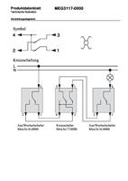 Merten Kruisschakelaar Inzetstuk Meerdere kleuren MEG3117-0000 - thumbnail