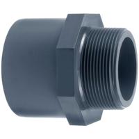 PVC puntstuk met buitendraad - 32 mm x 3/4" - 16 ato - thumbnail
