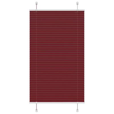 Pliss rolgordijn 80x150 cm stofbreedte 79,4 cm bordeauxrood Pliss rolgordijn 80x150 cm stofbreedte 79,4 cm bordeauxrood
