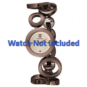 Horlogeband Fossil ES1816 Staal Bruin 3mm Horlogeband Fossil ES1816 Staal Bruin 3mm
