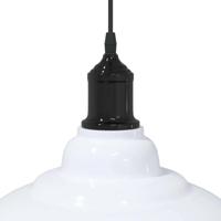 Hanglamp in hoogte verstelbaar E27 31 cm metaal glanzend wit - thumbnail