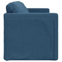 Slaapbank vloermodel 2-in-1 112x174x55 cm stof blauw - thumbnail