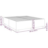 Bedframe kunstleer wit 180x200 cm - thumbnail