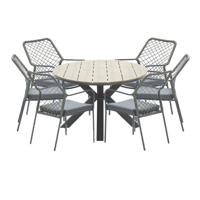 Garden Impressions Ross tuinset 7-delig mosgroen-light teak look - thumbnail