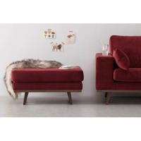Wehkamp Home hocker Torino velours - thumbnail