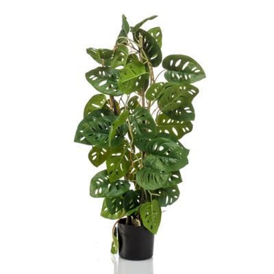 Emerald kunstplant in pot monkey monstera 75 cm