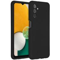 Accezz Liquid Silicone Backcover voor Samsung Galaxy A13 (5G) / A04s Telefoonhoesje Zwart - thumbnail