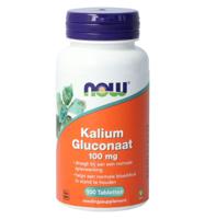 NOW Kalium Gluconaat 100mg Tabletten - thumbnail