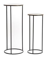 Light & Living Zuil 'Primo' Set van 2 stuks, kleur Antiek Brons - thumbnail