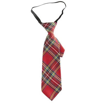 Rode geruite stropdas