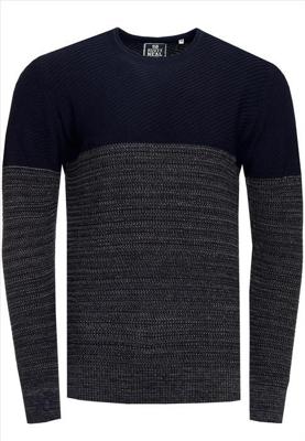 RustyNeal - Heren Trui - Marine - Longsleeve - Ronde Hals