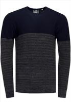 RustyNeal - Heren Trui - Marine - Longsleeve - Ronde Hals - thumbnail