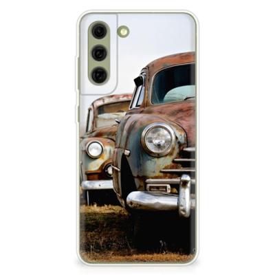 Samsung Galaxy S21FE | Siliconen hoesje | met foto Vintage Auto