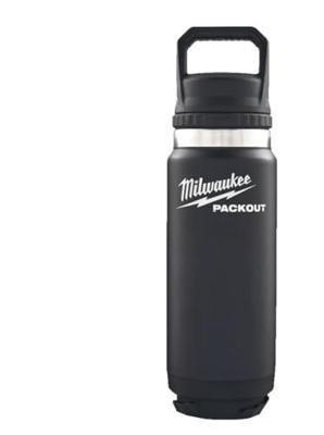Milwaukee packout™ 532 ml fles met deksel zwart - 4932493992