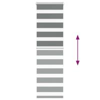 VidaXL Zebra rolgordijn 40x150 cm stofbreedte 35,9 cm donkergrijs - thumbnail